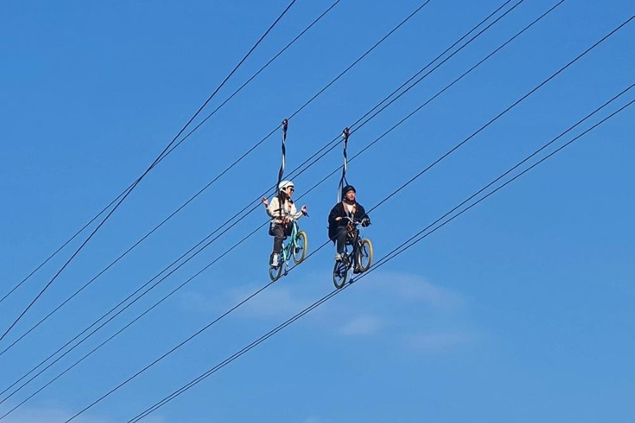 江陵（カンヌン）アラナビ ジップライン & 海の空自転車体験（GuideKim限定）